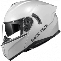 Capacete Race Tech Signal Monocolor - Branco. - Moto One