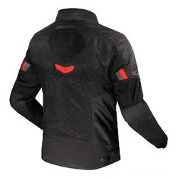 Jaqueta Ls2 Garda - Preto/vermelho - Moto One