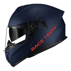 Capacete Race Tech Signal Monocolor - Azul Fosco. - Moto One