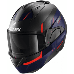 Capacete Shark Evo Es Kryd Mat Abr - Preto Azul Ve... - Moto One