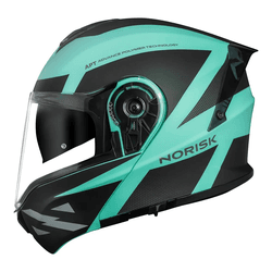 Capacete Norisk Motion Defender - Titanium Azul - Moto One