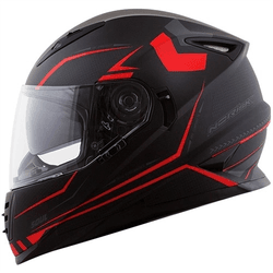 Capacete Norisk Ff302 Target - Preto Vermelho - Moto One