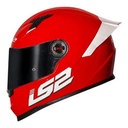 Capacete Ls2 Ff358 S Bright - Vermelho - Moto One