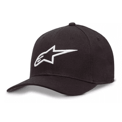 Boné Alpinestars Ageless Curve Ag - Preto branco - Moto One