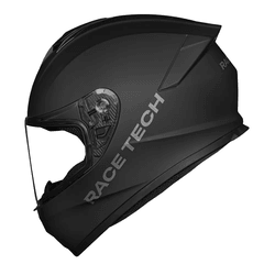 Capacete Race Tech Hit Monocolor - Preto Fosco. - Moto One