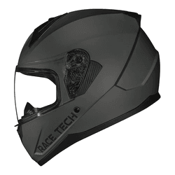 Capacete Race Tech Sector Monocolor - Cinza Fosco. - Moto One