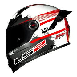 Capacete Ls2 Ff358 s Japan - Vermelho - Moto One