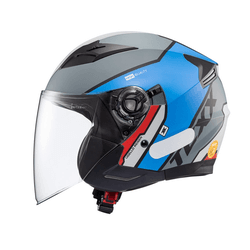 Capacete Texx Ugello Reisen - Azul/vermelho/branco - Moto One