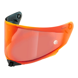 VISEIRA ORIGINAL KYT - TT-REVO - IRIDIUM VERMELHA - Moto One