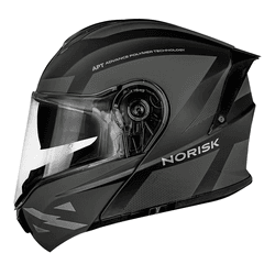 Capacete Norisk Motion Defender - Titanium Preto - Moto One