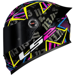 Capacete Ls2 Ff358 s - Rafael Paschoalin - Preto - Moto One