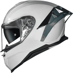 Capacete Norisk Strada Ii Monocolor - Branco - Moto One
