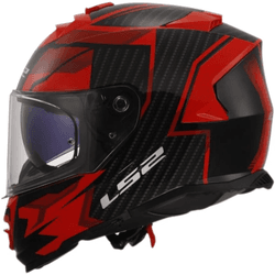 Capacete Ls2 Ff800 Storm Tracker - Preto/vermelho - Moto One