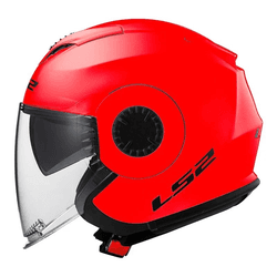 Capacete Ls2 Of570 Verso Vermelho - Moto One