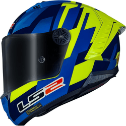 Capacete Ls2 Ff805 Thunder C Gas - Azul Amarelo - Moto One