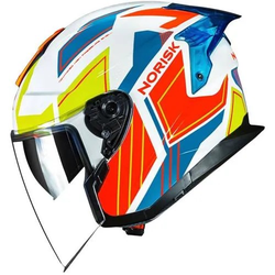 Capacete Norisk Downtown Provenza - Branco Laranja - Moto One