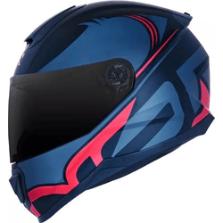 Capacete Norisk Ff802 Razor Squalo - Preto Vermelh - Moto One