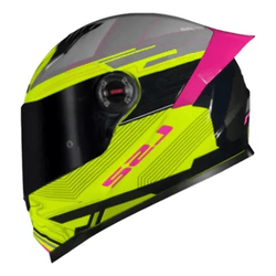 Capacete Ls2 Ff358 s Digital Preto/amarelo - Moto One