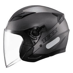 Capacete Texx Ugello Solid - Chumbo - Moto One