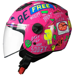 Capacete Norisk Orion Free - Rosa Verde - Moto One