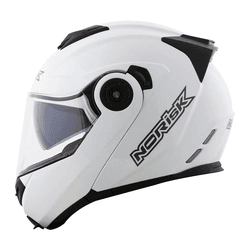 Capacete Norisk Ff345 Route Monocolor - Branco - Moto One