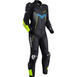 Macacão Texx Pista 2 Peças - Preto/verde/azul - Moto One