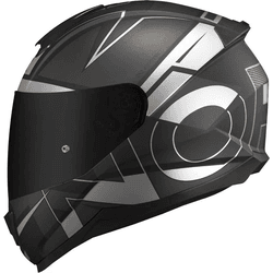 Capacete Norisk Ff802 Razor Axial - Preto Cinza - Moto One