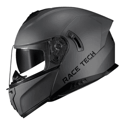 Capacete Race Tech Signal Monocolor - Titanium. - Moto One