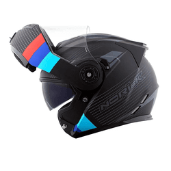 Capacete Norisk Ff345 Route Stroke - Preto Vermelh... - Moto One