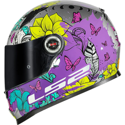 Capacete Ls2 Ff358 Dreamcatcher - Prata Amarelo - Moto One