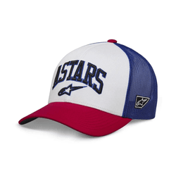 Boné Alpinestars Dunker Trucker - Branco Vermelho ... - Moto One