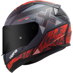 Capacete Ls2 Ff353 Rapid Xtreet - Preto/vermelho - Moto One