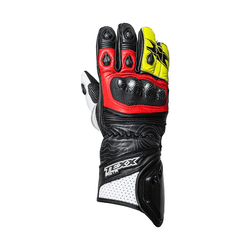 Luva Texx - Pista - Preto Vermelho Amarelo - Moto One