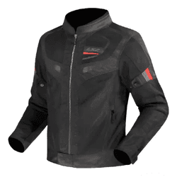 Jaqueta Ls2 Garda - Preto/vermelho - Moto One