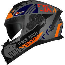Capacete Race Tech Volt Ninja - Prata/azul - Moto One