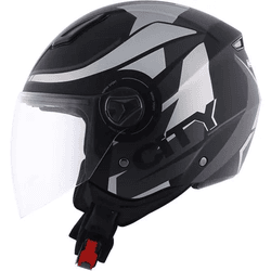 Capacete Norisk Orion City - Preto Prata - Moto One