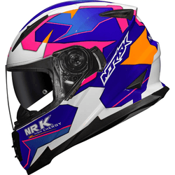 Capacete Norisk Ff302 District - Azul/branco - Moto One
