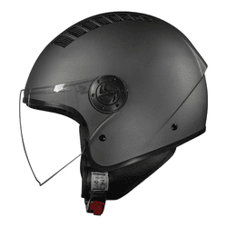 Capacete Race Tech One Monocolor - Titanium Fosco - Moto One