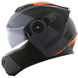 Capacete Norisk Ff345 Route Stroke - Preto Cinza L... - Moto One