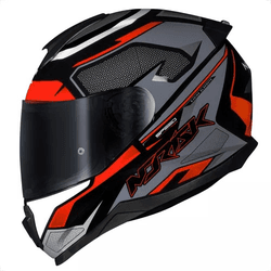 Capacete Norisk Ff802 Razor Speedmax - Cinza Laran... - Moto One