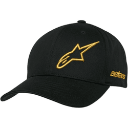 Boné Alpinestars Sessionized - Preto/dourado - Moto One
