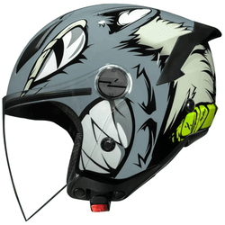 Capacete Norisk Neo Hyena - Cinza Branco - Moto One