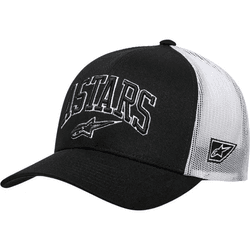 Boné Alpinestars Dunker Trucker - Preto Branco - Moto One