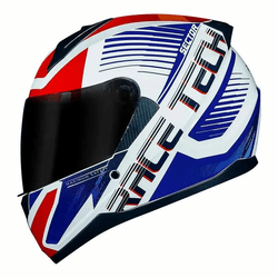 Capacete Race Tech Sector Slash - Branco/azul - Moto One