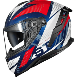 Capacete Norisk Strada Ii St - Branco/azul/vermelh - Moto One