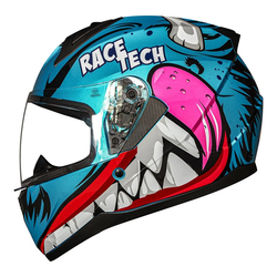 Capacete Race Tech Sector Nhac - Azul/rosa - Moto One