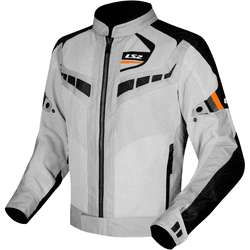 Jaqueta Ls2 Garda - Cinza Preta Laranja - Moto One
