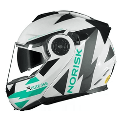 Capacete Norisk Ff345 Route Reflex - Branco/titani... - Moto One