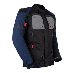 Jaqueta Texx Armor - Preto/cinza/azul/vermelho - Moto One