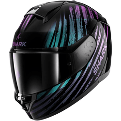 Capacete Shark Ridill 2 Assya Kxk - Preto/Roxo. - Moto One